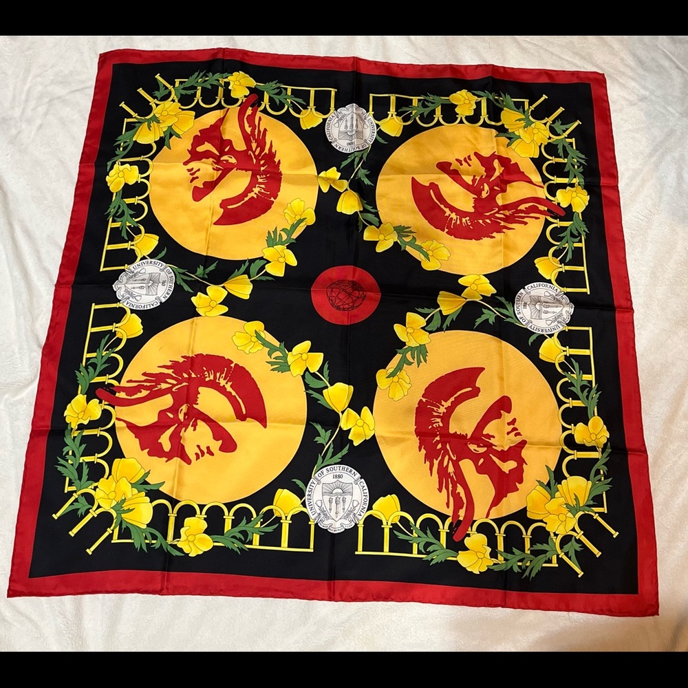 University of Southern California Silk scarf.